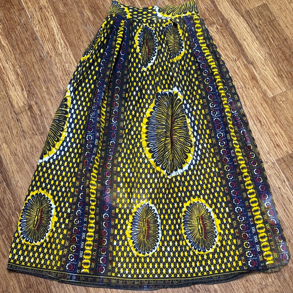 Vibrant Vintage Batik Women's Maxi Skirt